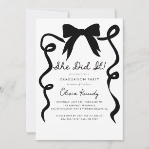 Moderne Whimsical Trendy Foto Graduation Party Einladung