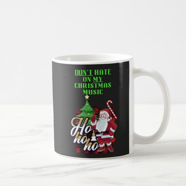 Moderne Whimsischer Weihnachtsmusik Kaffeetasse (Rechts)