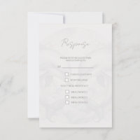Moderne Whimsy Dolphin Wedding RSVP Response Card