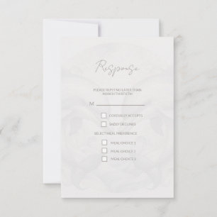 Moderne Whimsy Dolphin Wedding RSVP Response Card Karte