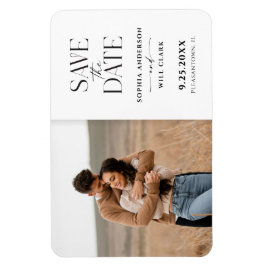 Moderne Whimsy Wedding rettet das Date Magnet