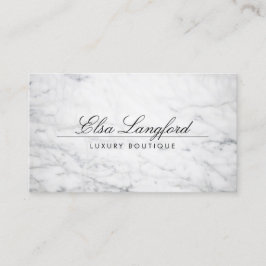 MODERNE WHITE MARBLE LUXURY BOUTIQUE Business Card Visitenkarte