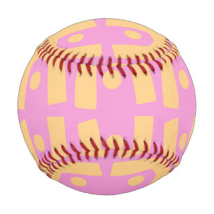 Moderne wiederholende Formen, abstraktes Design  Baseball
