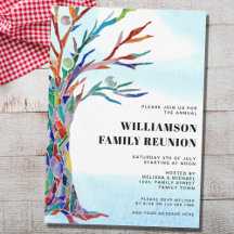 Moderne Wiedersehen-Familienbaum