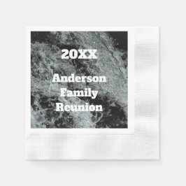 Moderne Wiedersehen Schwarz-weiß sinkendes Wasser Serviette