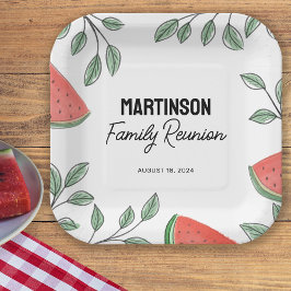 Moderne Wiedersehen Summer Tree Pappteller