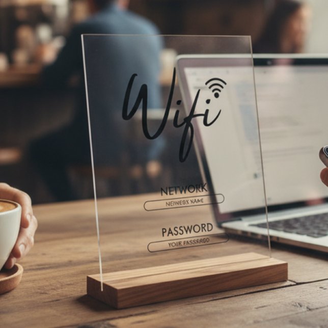 Moderne Wifi-Passwort-Netzwerk  Acrylschild (Von Creator hochgeladen)