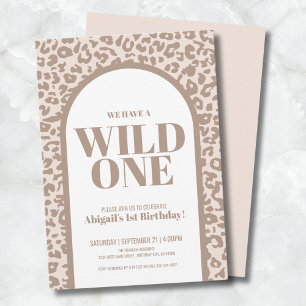 Moderne Wild One 1. Geburtstagsfeier Einladung