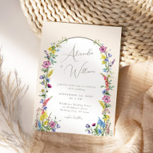Moderne Wildblume Arch Boho Wedding