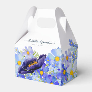 Moderne Wildblume Hochzeit Danke Geschenkschachtel