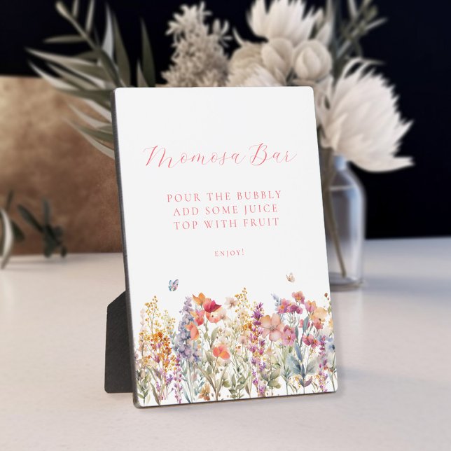 Moderne, Wildblume Momosa Bar Baby Dusche Fotoplatte (Von Creator hochgeladen)