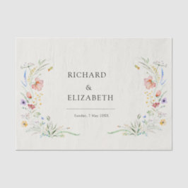 Moderne Wildblume Seidenpapier