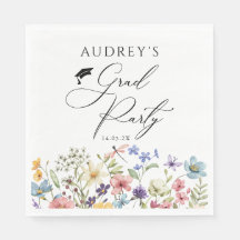 Moderne Wildblumen Blumengrad Party