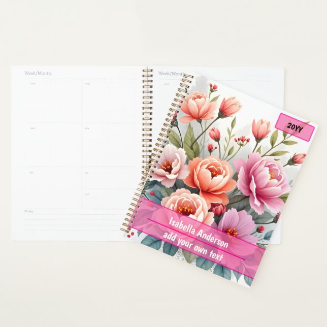 Moderne Wildblumen Schöne Luxus-Kollektion Planer (Anzeige)