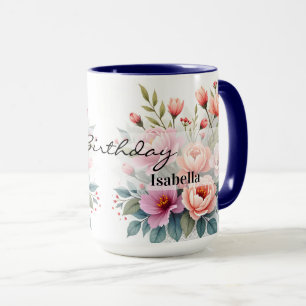 Moderne Wildblumen Schöne Luxus-Kollektion Tasse