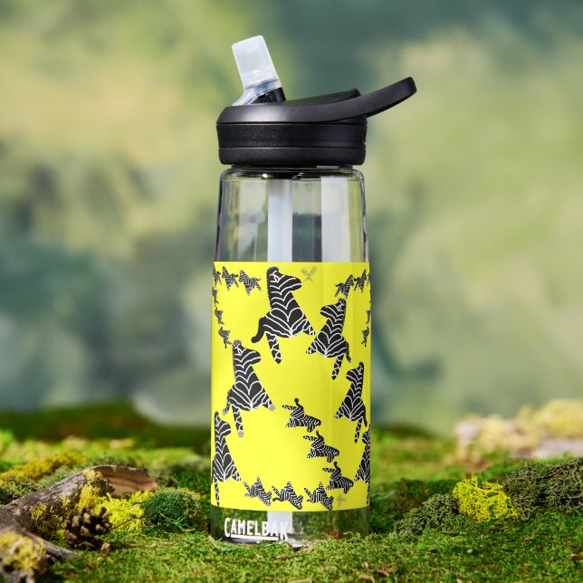 Moderne wilde gelbe Zebra Trinkflasche (Außenbereich (gedreht))