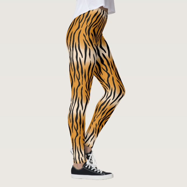 Moderne wilde Tiger Muster Leggings (Rechts)