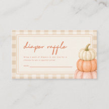 Moderne Windel-Raffel Herbst-Baby-Party Gingham