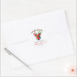 Moderne Winter Red Christmas Santa Baby Dusche Runder Aufkleber<br><div class="desc">Fügen Sie Ihren Babyduschfavoriten und -dekorationen eine festliche Touch mit unserem modernen Winter Red Christmas Santa Baby Shower Classic Round Sticker hinzu. Dieser Aufkleber mit einem fröhlichen Weihnachtsmann auf einem strahlend roten Hintergrund, begleitet von zarten Schneeflocken und winterlicher Vegetation, eignet sich perfekt zum Abdichten von Umschlägen, zum Verzieren von Gaumenbeutel...</div>