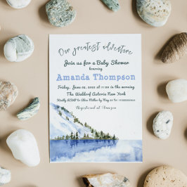 Moderne Winterlandschaft Unser Bestes Abenteuer Einladung