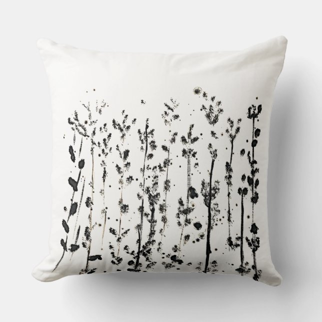 Moderne Wintermode-Pillow Mitte des Jahrhunderts # Kissen (Vorderseite)