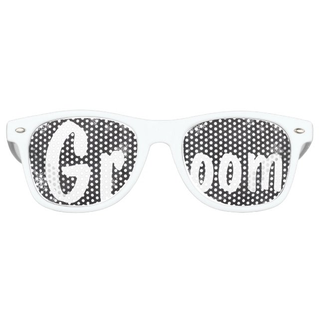 Moderne Winterschneeflocken Kalkbrett Hochzeit Gro Partybrille (Vorderseite)