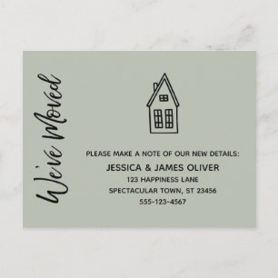 Moderne wir haben das kleine Haus Gezeichnet Postkarte