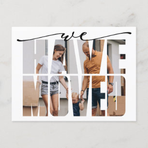 Moderne wir haben das moderne Foto verändert Ankündigungspostkarte