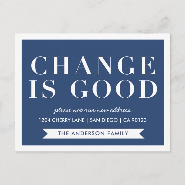 Moderne wir haben neue Postkarte (Vorderseite)