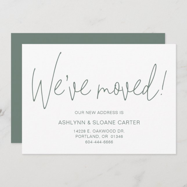 Moderne wir haben neue Zuhause entwickelt Ankündigung (Vorne/Hinten)