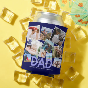 Moderne "Wir lieben Dich" Fotocollage Papa Dosenkühler