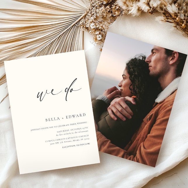 Moderne wir machen Foto Hochzeit Einladung (Von Creator hochgeladen)