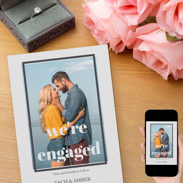 Moderne Wir sind Verlobte Verlobung für kundenspez Ankündigung (Von Creator hochgeladen)