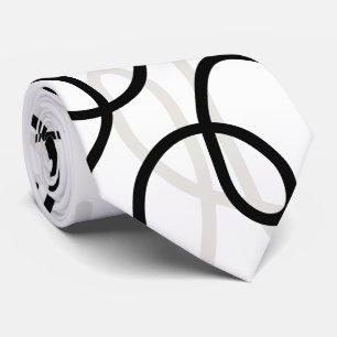 Moderne Wirbel des Mitteljahrhunderts abstrakte MO Krawatte