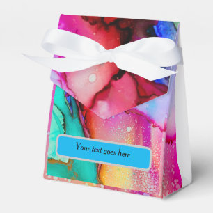 Moderne Wirbelkunst-Geschenkbox - personalisierbar Geschenkschachtel