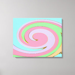 Moderne, Wirble Abstrakte Kunst - überzogene Canva Leinwanddruck