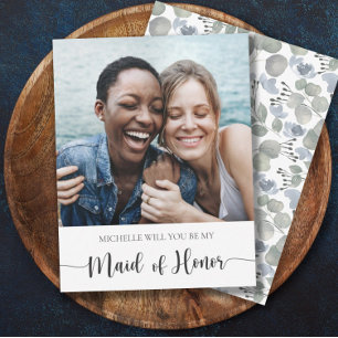 Moderne wirst du meine Trauzeugin Eukalyptus sein