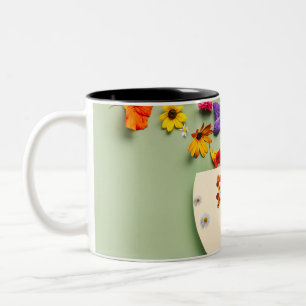 Moderne Wohngestaltung, erfrischendes Akzent Zweifarbige Tasse