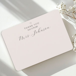 Moderne Wohnung Danke-Card Die Zukunft Frau. Dankeskarte