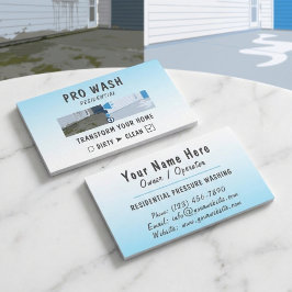 Moderne Wohnungsdruckwäsche Aufteilung Visitenkarte