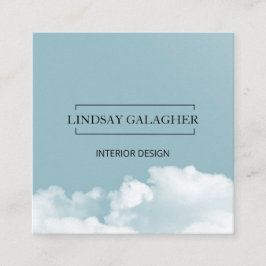 Moderne Wolken Himmel Quadratische Visitenkarte