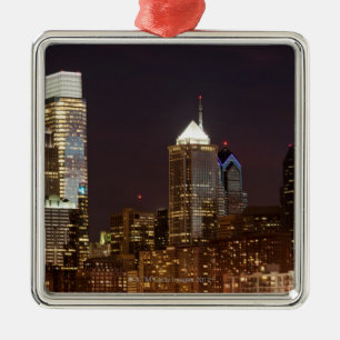 Moderne Wolkenkratzer von Philadelphia im Silbernes Ornament