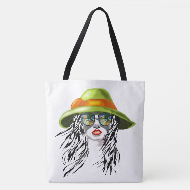 Moderne Woman Tote Tag (Vorderseite)