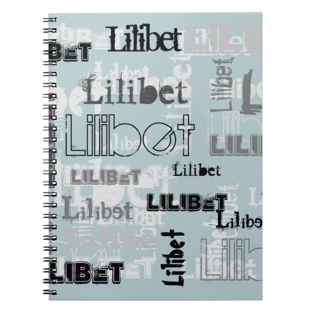 Moderne WordCloud Boys Mädchen NAME Personalisiert Notizblock (Vorderseite)
