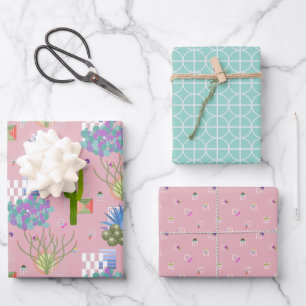 Moderne Wüste des Mittelalters Geschenkpapier Set