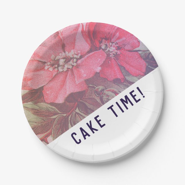 Moderne Wüstenwüste der Rose - Teller (Vorderseite)