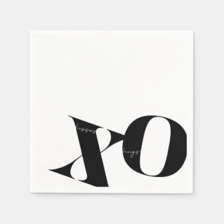 Moderne X und O Napkins Serviette