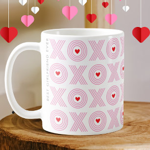 Moderne XOXO Valentinstag Beste Freundin Kaffeetasse