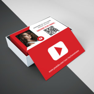 Moderne YouTube-Foto Visitenkarte