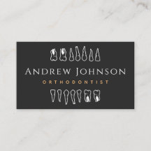 Moderne Zähne Grafik Schwarz & Weiß Orthodontist